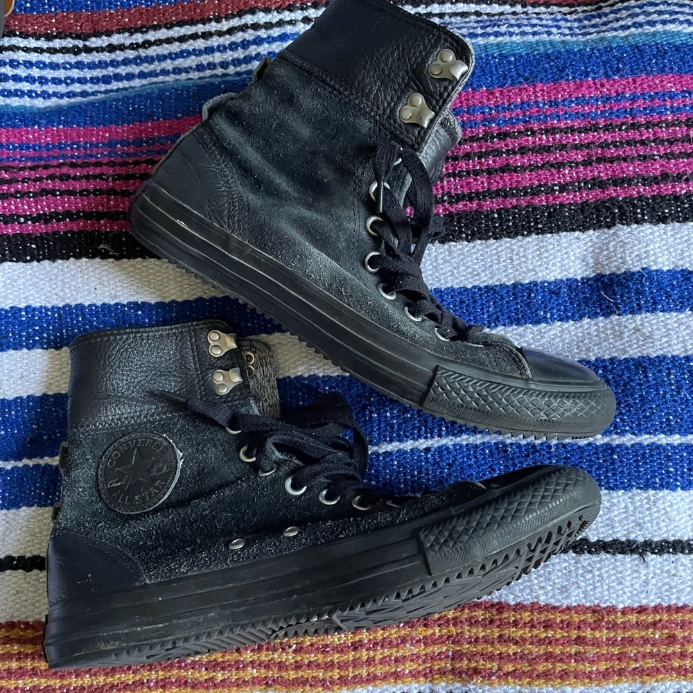 Black Converse High Top, Size 10